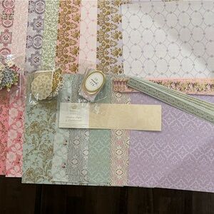 New! Anna Griffin, Heirloom papers and embellishments scrapbook kit